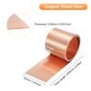 sourcing map Copper Sheet Roll 2500mm x 50mm x 0.08mm,