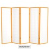 Red Lantern WP60-HON-5P Folding Screen, 5 Panel, Honey