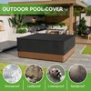 Waterproof Hot Tub Cover, 600D Heavy Duty Polyester Outdoor SPA