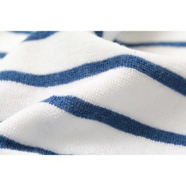 Quanzhou Towel, Bath Towel, Simple Style, Small, White/Blue, 50 x 100