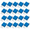 Innfeeltech 20 Pcs 1K Ohm Multiturn Trimmer Potentiometer Blue Adjustable