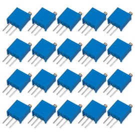 Innfeeltech 20 Pcs 1K Ohm Multiturn Trimmer Potentiometer Blue Adjustable Variable Resistor