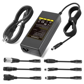 42V 2A Electric Scooter Charger Universal Replacement with 7 Plugs, Compatible with GOTRAX/Jetson/Voyage Charger for 36V 10S Li-ion Battery.