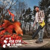 SHOP·AIR 20V Cordless Leaf Blower, 450CFM/110MPH Brushless Blower with Variable