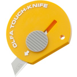 OLFA 31B2 Compact Knife, Touch Knife, Benley (2 Pieces, Blue/Yellow)