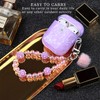 Cute Case for Airpods Purple Hard TPU Cover Compatible with