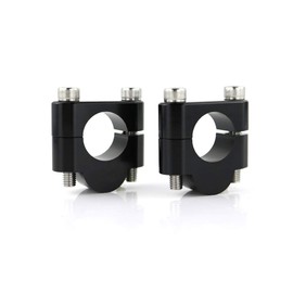 Mantt Motorcycle ATV Dirt Bike Handlebar Risers with Clamps 7/8" 22.2mm Fit for Grom MSX125 /CB500X/CRF250L,KLX250S/KLR650, V-Strom/DRZ 400/S, FZ1 / TW200 (Black, (25/32")20mm)