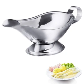 Westmark 62292270 Sauce Bowl, Drip-Free Spout, Capacity: 350 ml, Stainless Steel, Silver