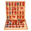 Kghios Montessori Wood Small Movable Alphabet with Box and Large