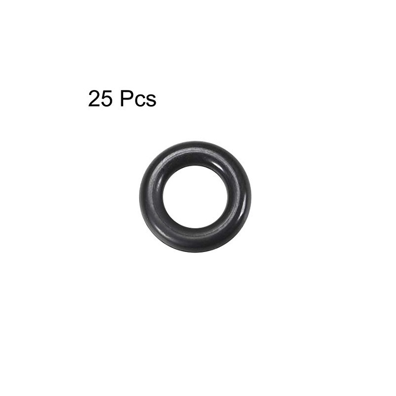 sourcing map Fluorine Rubber O Rings, 9mm OD, 5.2mm Inner