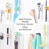 Silicone Toothbrush Holders for Bathrooms - 4 Pcs Yellow Wall