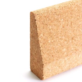 Yogamatters Pocket Size Cork Wedge Block - Pack of 2 | 100% Natural, Eco Friendly | Yoga Accessories & Equipment