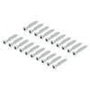 sourcing map 20Pcs M5x30mm Hex Socket Countersunk Head Self Tapping