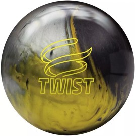 Brunswick Twist Black Gold Silver Bowling Ball - 11