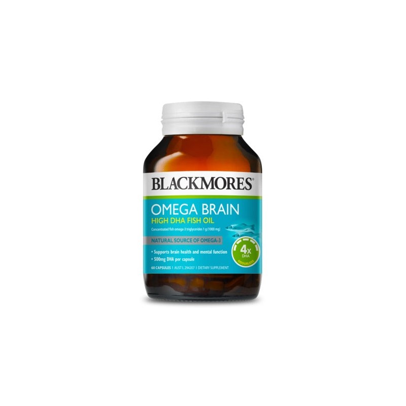 Blackmores Omega Brain High DHA Fish Oil 60Caps