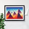 Futuristic Pyramids Vol.1 Abstract H1022 Framed Print for Living Room