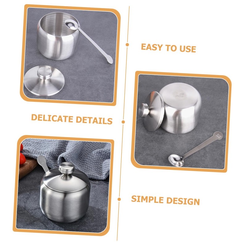 LIFKOME Kitchen Spice Organizer Stainless Steel Seasoning Jars Space-Saving Condiment