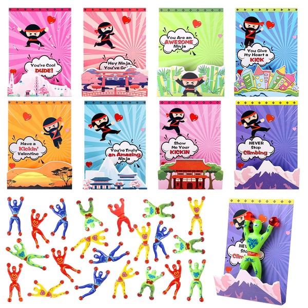 VOKT Valentines Day Cards for Kids, 32 Pack Valentines Day