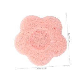 Beavorty Flower Shaped Facial Cleansing Sponge for Deep Pore Cleaning Lightweight Exfoliating Face Washing Tool with Cute Cartoon Design for Refreshing Skincare Routine