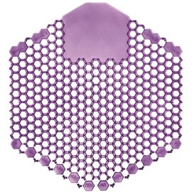 EcoQuality Lavender 3D Urinal Screen Odor Eliminator, Anti-Splash Deodorizer for Commercial Restrooms, Long-Lasting Fragrance, Universal Fit, Disposable Urinal Freshener (2)