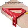 Layout Miter Gauge Aluminium Alloy 45 90 Degree Measuring Scribing