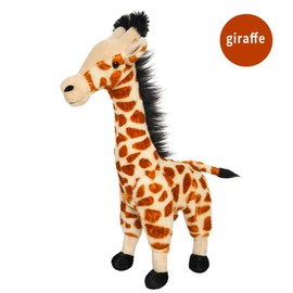 JUSTQUNSEEN Giraffe Doll, Brown Giraffe Stuffed Animal, Realistic Plush Toy, Jungle Animal Stuffed Plush Toy Gift for Kids 15inch