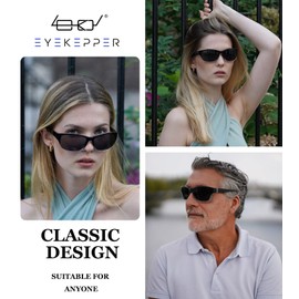 Eyekepper Bi-Focal Sunshine Readers Fashion Bifocal Sunglasses Black-Clear/Grey Lens 3.00