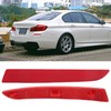 1 Pair Rear Bumper Reflector 63147318556 Red Housing Strong Retroreflection