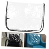 ORFOFE 2pcs Transparent Salon Chair Covers with Reinforced Black Border