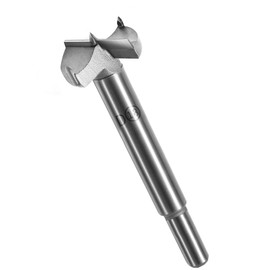 FOCMKEAS Extend 18mm丨0.71 Inch Forstner Drill Bit with Round Shank Double-Flute Tungsten Carbide Wood Hole Saw for Plastic, Hard Wood, Woodworking Hinge Hole Drilling Boring Bits Cutter 1 Pcs Silver