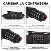 Candado para Bicicleta, Candado de Bicicleta con Combinación,120 cm con
