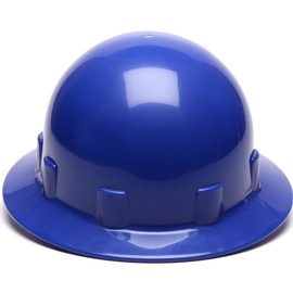 Pyramex Safety SL Series Sleek Shell Hard Hat, Full Brim, Blue, One Size