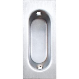 Stone Harbor Hardware Rectangular Flush Door Pull, 3-1/8" x 1-11/32" x 17/32", Satin Chrome