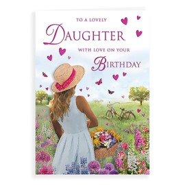 Regal Publishing Traditional Birthday Card Daughter - 9 x 6 inches