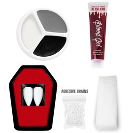 CARTOON Vampire Makeup Kit with 2 Corners Fake Blood and Fake Blood