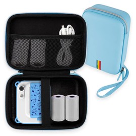 Leayjeen Kids Camera Protective Case Compatible with MINIBEAR/GlobalCrown/Gofunly/USHINING/uleway/Digital Printing Camera for Kids (Case Only), blue