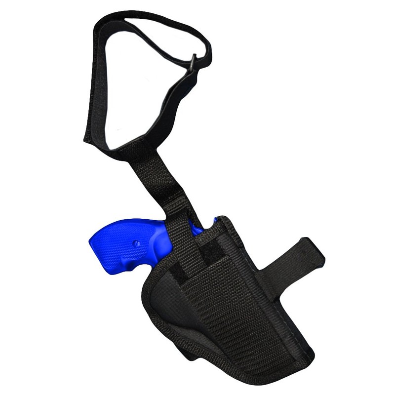 Barsony Black Nylon Ankle Holster for S&W 38 Airlight Right