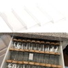 AyeVision Set of 4 Spice Jars Rack Plastic Drawer Organizer