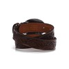 ARIAT Boy's Floral Embossed Leather Belt with Berry Edged Removable