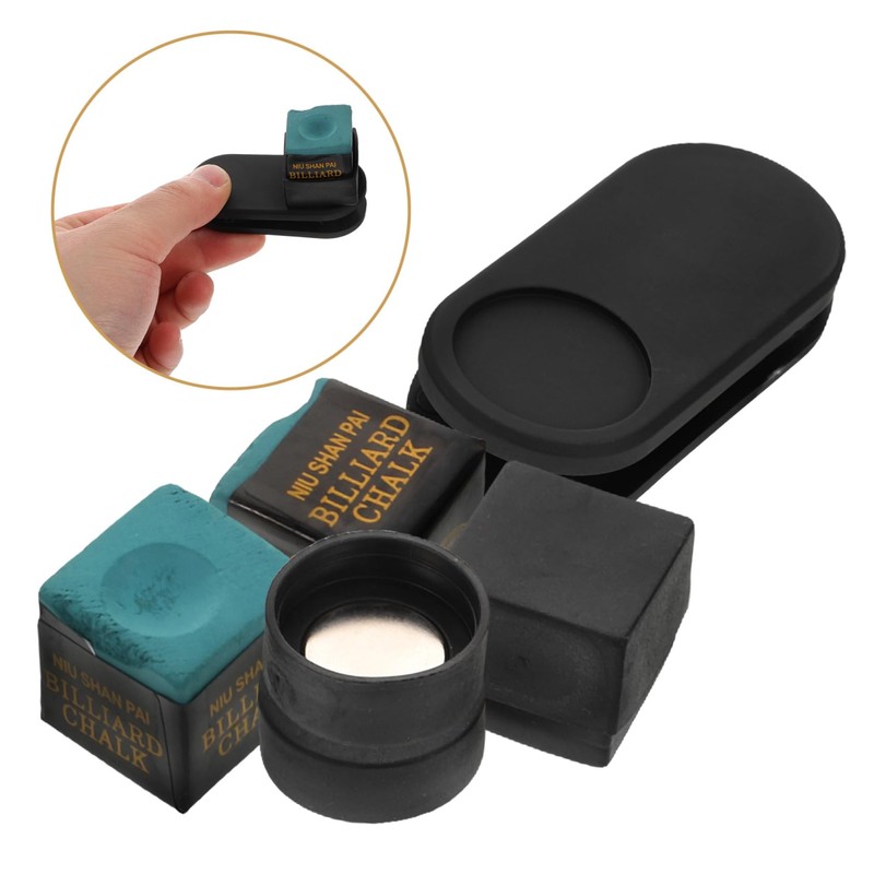 Outanaya Chalk Holder Clip Billiards Accessories Snooker Chalk Clamp Travel-Friendly