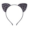 Bonnie Z. Leonardo Leopard Ears Cat Ears Headband Furry Grey