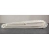 Manchester Mills Protect360° Shower Curtain Beige Boxed Stripe Microban HOOKLESS