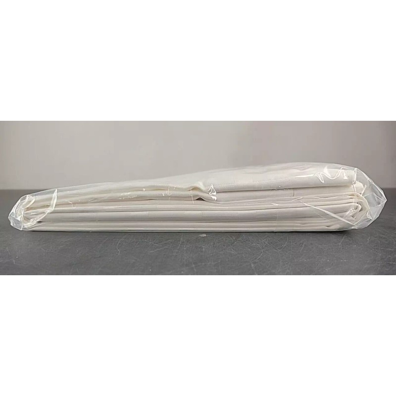 Manchester Mills Protect360° Shower Curtain Beige Boxed Stripe Microban HOOKLESS