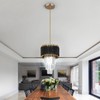 Kaniker Crystal Chandelier Gold Pendant Light Fixtures Modern Round Crystal