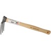 SHW-FIRE 3-prong hook and double hoe, wide and heart leaf