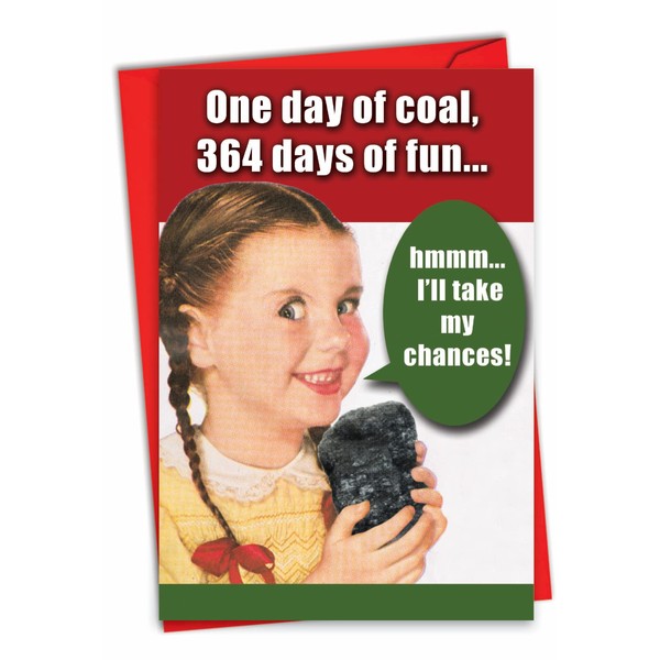1127 'One Day of Coal' - Funny Merry Christmas Greeting