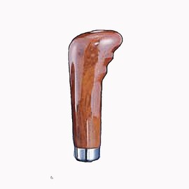 Wood Knob ganguripputaipu 150l X 25 560205