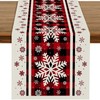 13 x 108 Inch Christmas Table Runner - Red and