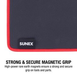 Sunex SXMAGMAT Flexible Magnetic Mat/Organizer, 8"x10", 40LB Rated Capacity