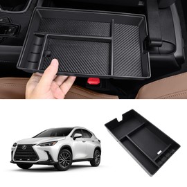 Dragon Art Center Console Organizer The 2022, 2023, and 2024 for Lexus NX 250/NX 350/NX 350h Accessory armrest Storage Compartment, can be re Inserted into The Tray (not Applicable for NX 450h+)